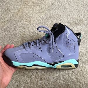 Jordan Kids Sneakers in Lavender and Aqua